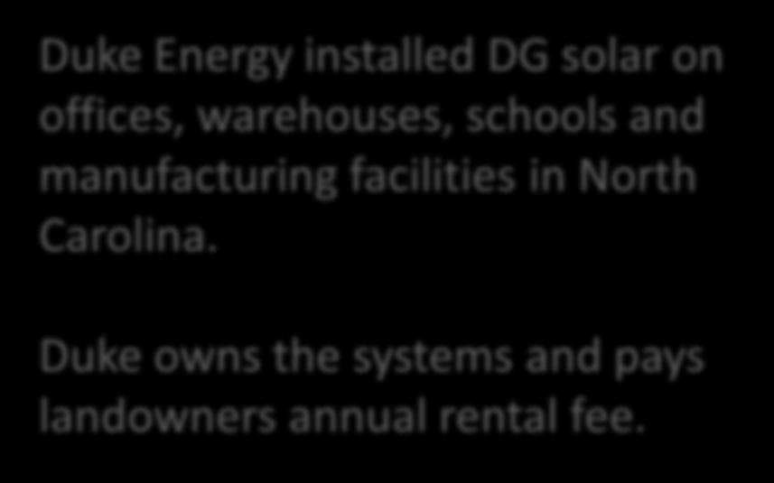 22 Examples Utility-owned DG Solar Virtual Power Plant Operator Duke Energy
