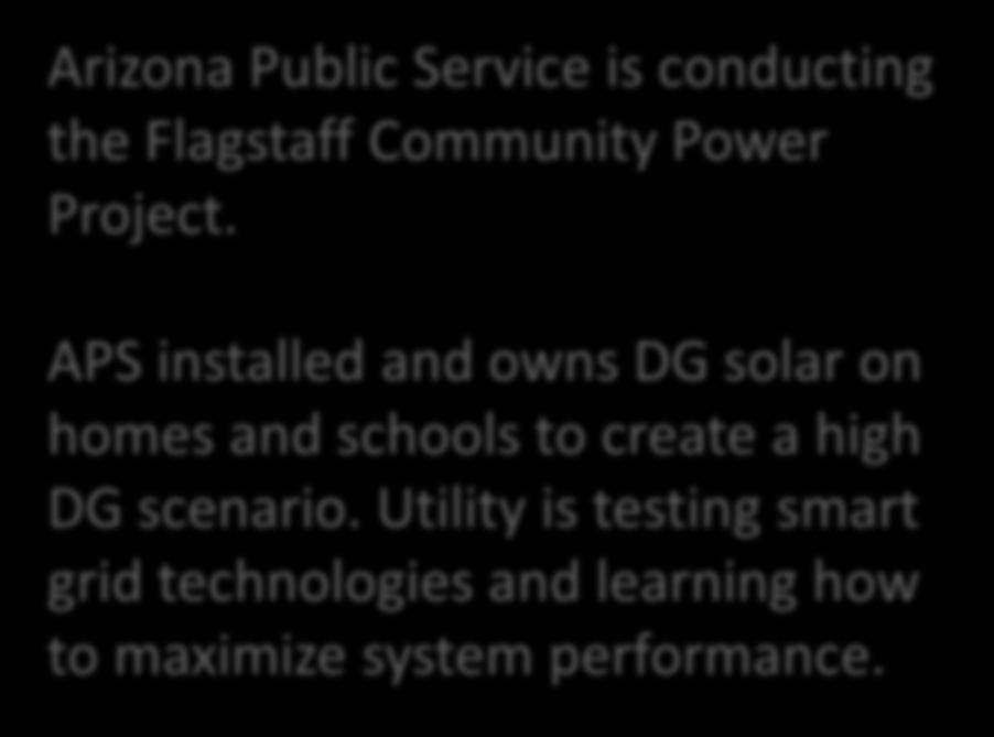 APS installed and owns DG solar on homes and schools to create a high DG