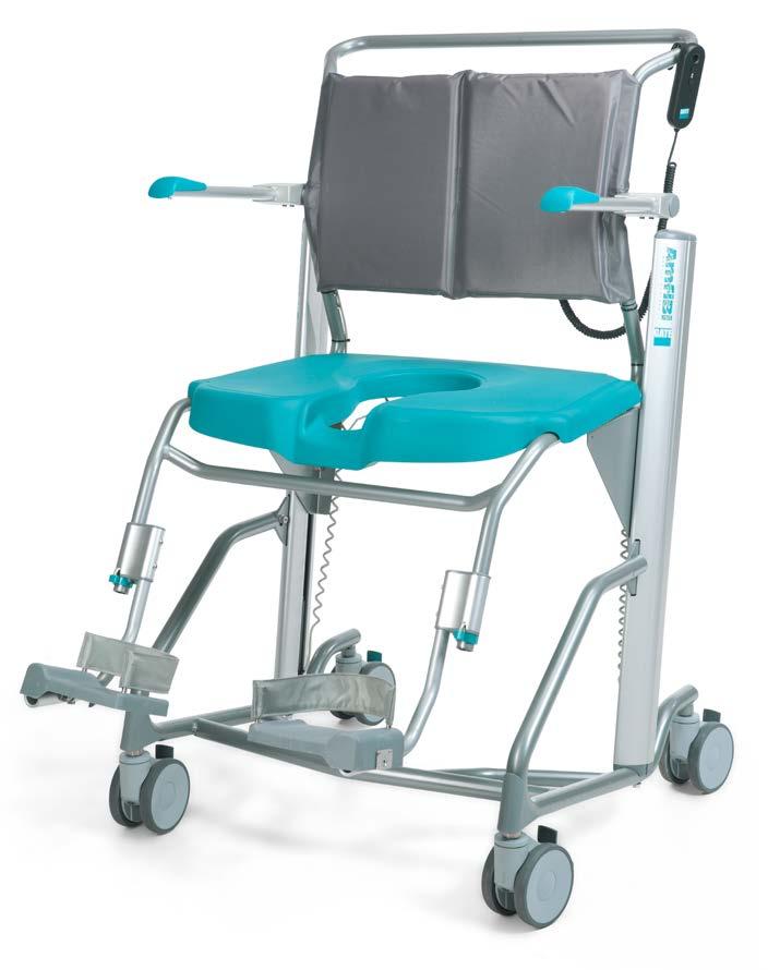 Amfibi XL Amfibi XL was designed for the bigger, heavier patient and therefore provides extra space and strength and electrical height adjustment. Maximum user weight is 250 kg.