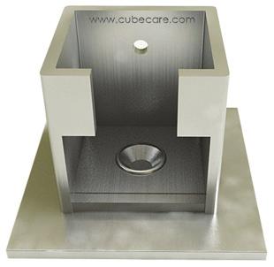 Cube Care Classic Track 45 degree bend Heavy Duty Anodized Aluminum Track. 45 degree bend, 2'x2' or 3'x3'.