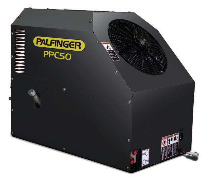 CHOOSE THE RIGHT COMPRESSOR With compact designs, conservative hydraulic requirements and powder-coated aluminum to reduce weight and eliminate rust, PALFINGER