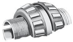 The adapter nut at the large end of the taper can be used to remove the bearing from the shaft DUPLEX TAPERED ROLLER BEARING Uses case