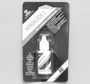 Assembly and Repair Chemicals 08713-0001 Hondalock 1 Low strength threadlock for frequently removed/low torque fasteners. Carded 10cc bottle. Multiple of 6. $4.