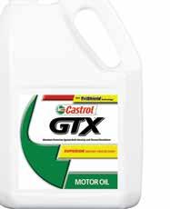 95/ea 3/case Castrol GTX PROVIDES SUPERIOR SLUDGE PROTECTION. 5W20 # 0015-89 5W30 # 0011-89 10W30 # 0013-89 4.4 litres *$17.