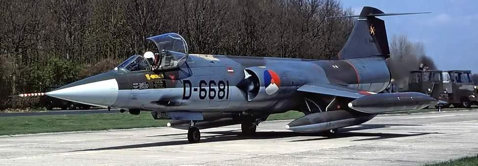 F-104G 6681, Volkel, The Netherlands, April 14, 1982.
