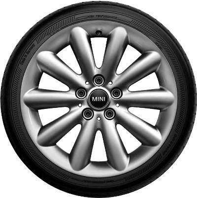 requires ordering 258 15" Heli Spoke Silver Wheels Standard Front / Rear: 155.