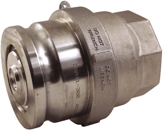 Adapters Applications: Compatible with most cam and groove style dry disconnects, the Bayco dry disconnect helps prevent spillage from normal or accidental disconnects.