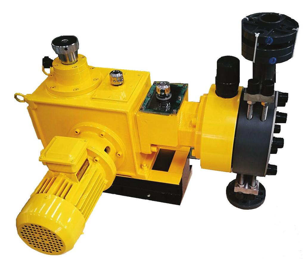 MPHD Hydraulic actuated diaphragm Power off seal, no leakage Compact design in simple structure Heavy duty design with durable features Flow adjustment between 0-100 % Capacities with single head up