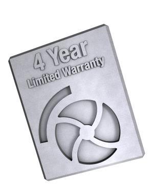 4 Year limited warranty The BBA limited warranty covers