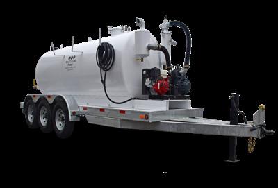 Super Duty TVP 1600 Series Vacuum Pumps TVP-1600 Series with 1600 gallon tank. TVP 1600 Series Mounting options Tank Hoses and fittings DOT compliant trailer mounted or slide-in stationary unit.