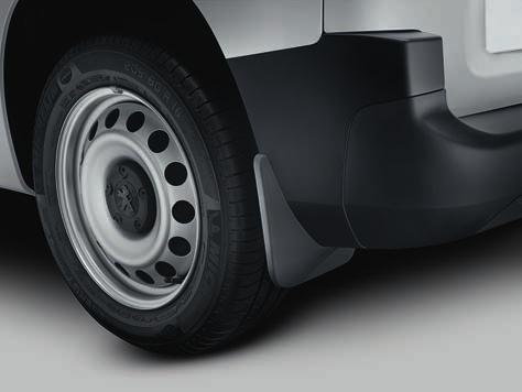 Set of 2 Rear Mudflaps for Vehicle without Wheel Arch