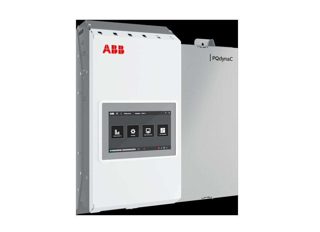 ULTRA-FAST STEPLESS REACTIVE POWER COMPENSATOR PQdynaC High speed, flexibility and modularity s.a. ABB n.v. Power Quality Products Allée Centrale 10 Z.I. Jumet B-6040 Charleroi (Jumet) Belgium Phone: +32(0) 71 250 811 Fax: +32(0) 71 344 007 Email: power.