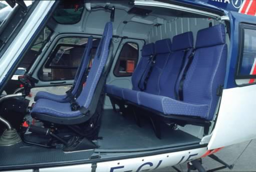 The helicopter has been designed to provide its occupants with the highest level of comfort.