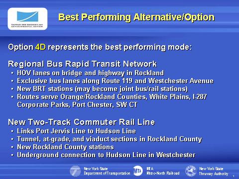 Slide 46 Option 4D can include BRT service at the time
