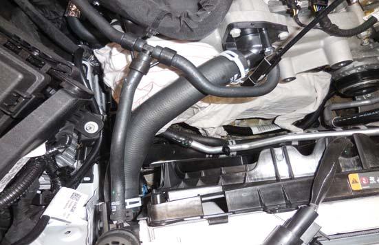 72. Mark the orientation of the radiator hose so it will get re-installed properly later.