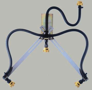 Row Application Kit The 23770 Adjustable Row Application Kit is for Applying Post-emergence Chemicals Over Crop Rows NOZZLE BODIES &ACCESSORIES Quick Teejet Swivel Nozzle Bodies QJ8600 swivel Quick