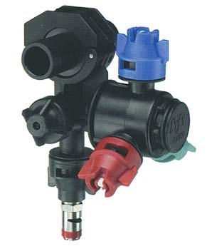 9 l/min) through fertilizer outlet Maximum pressure of 300 PSI (20 bar) Available in 1" pipe connections and mounts with a 3/8" (9.