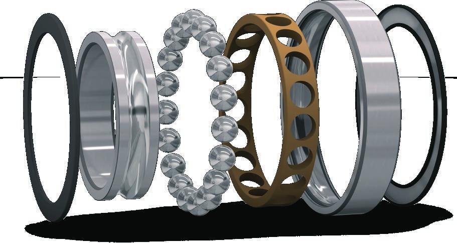 Features of D design bearings include: a symmetrical inner ring an asymmetrical outer ring large balls an outer ring shoulder-guided cage an optimized chamfer design a A The design of the symmetrical