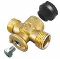 KAN-therm brass adaptor female - male thread G1 G¾ 5/60 9032.02 KAN-therm elbow male-female, directly fixed, with short plastic plug G1 G¾ 5/60 9017.