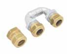KAN-therm compression set for copper pipe Ø15 G½ 20/300 729202W Compression coupling works with KAN fittings, thermostatic valves of Honeywell, Herz, Heimeier, Danfoss and also with screw fittings
