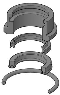 Gland 1 URE Rod Seal 1 NBR O-ring Rod Dia. Kit # Kit # 5/8 MLR-051-KR065-063 $107.