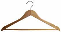 Specialty Wood Hangers Finest Hardwood Natural Wood Color With Silver Parts Walnut With Gold Parts Lacquer Finish Custom Colors Printing Available, See Page 12 12M Natural 12MW Walnut 12M 204N