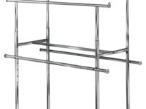 95 per pair (10 pairs) Chrome Grid Rack Topper AOH For use with SQDA (above) or SQV (page 32) Convert 2 racks into 3 racks at 1/2 the cost. Polished chrome, 1-1/4 dia. AOH $18.