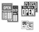 Bulletin Sign Holders Great for introducing sales & specials! Signholders are available in chrome or matte black! Chrome Finish BHB28 22 x 28 sign frame on 2-31 high round uprights.