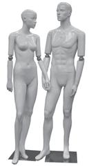 Egghead Abstract Mannequins Choice of glossy white, black, grey finish. Glass base with fitting in calf or heal.