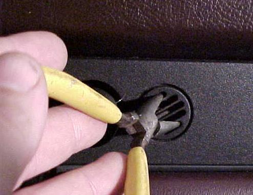 Remove the temperature sensor intake cover by turning the cover 90 counter-clockwise.