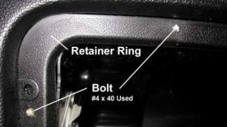 1488. The pocket (glove box) ring secured in place with the