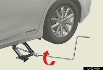 contact with the jack point. The jack point guides are located under the rocker panel.