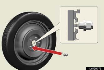 If foreign matter is on the wheel contact surface, the wheel nuts may loosen while the vehicle is in motion,