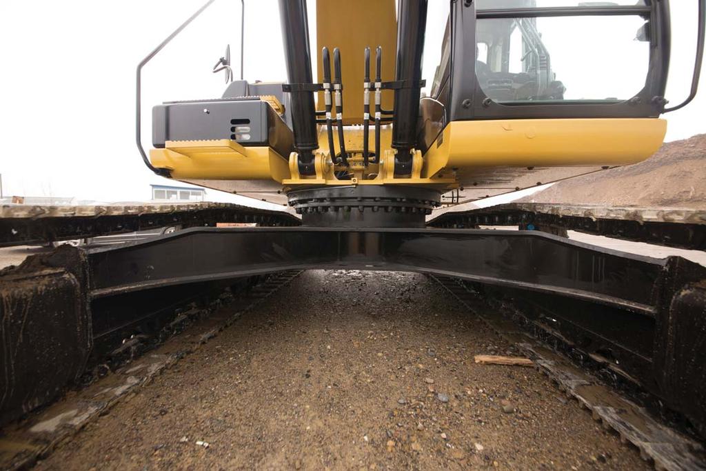 Undercarriage and Structures Made to work in your tough, heavy-duty applications Robotic Welding Up to 95% of the structural welds on a Cat Excavator are completed by robots.