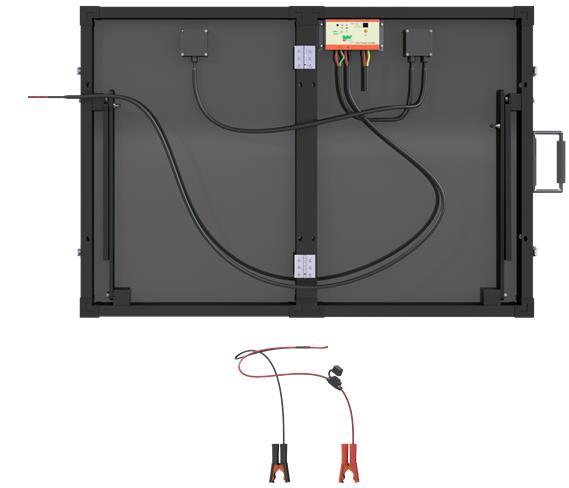 Components Junction box 10A PWM ViewStar LCD Charge Controller MC4 Connectors Latch 15 ft.