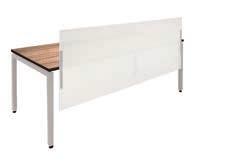 PLTSBUDM 24" Combo Acrylic Privacy Panel Combined Modesty & Privacy Panel. Includes Mounting Brackets.