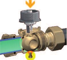 Insulation The balancing valve can be combined with the closed cell expanded PE-X