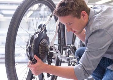 just under 300 employees develop and manufacture electric motors for the bicycle and rehabilitation industries.
