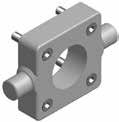 Cylinder mountings Centre trunnion MT4 Intended for articulated mounting of cylinder.