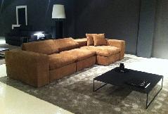 JET composition cm 340x185 with longchair in leather cat.