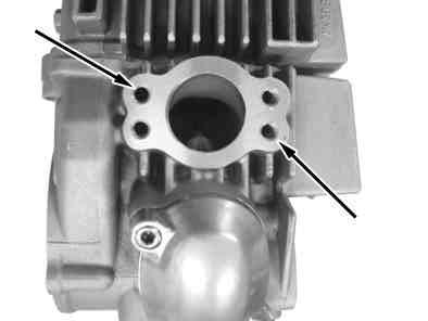 Adjust the free play at the clutch with the adjuster on the clutch cable, then tighten the locking nuts to Installation of carburetor: Route the supplied throttle cable along the frame just In the