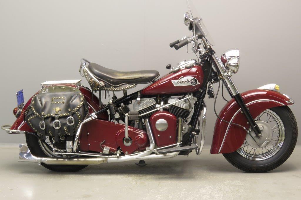 INDIAN 1953 CHIEF 1340CC 2 CYL SV 2809 SOLD Indian 1953 Roadmaster Chief 1340cc Frame # CS6508 Engine# CS6508 With its massive skirted fenders, locomotive-like torque, and last-of-the-breed heritage,
