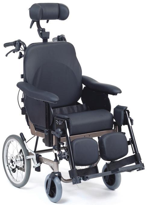 distribution Offers maximum comfort for those spending longer periods of time in a wheelchair, and who may also need assistance with their posture Infinite position adjustment of the backrest and