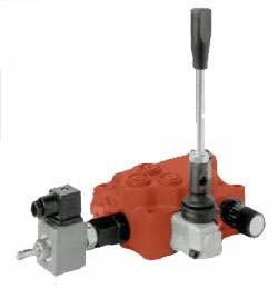 SDM105 Series These units are fitted with a pressure compensated flow regulator on the inlet port to provide fine tuning of the actuator speeds, it can also be fitted with a solenoid unloader valve