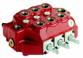 SDM141 Series Simple, compact and heavy duty design - 3 sections for open centre. Fitted with main pressure relief. Available with series circuit only. Optional carry-over port.
