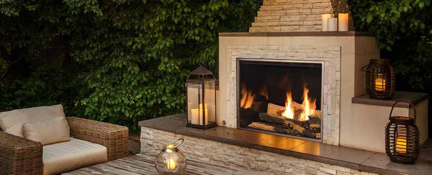 T36 utdoor utdoor spaces, meet the big, bold flames of Town & ountry reate the perfect outdoor retreat. xpand your living space with Town & ountry s T36 utdoor gas fireplace.