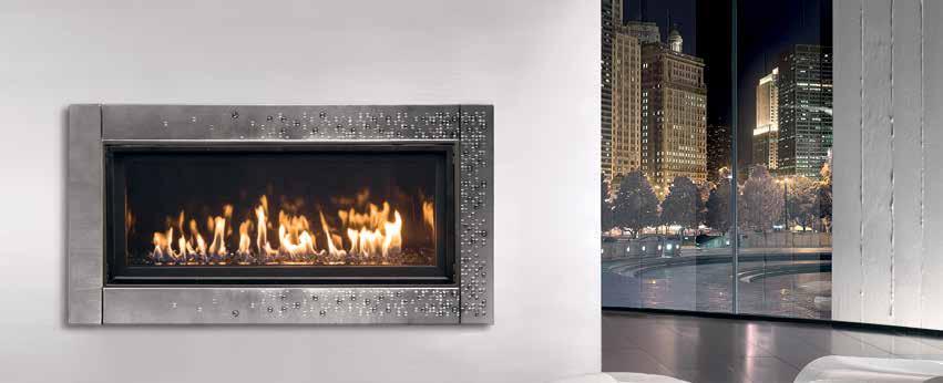 WS38 odern fire with unmatched versatility Set the scene even when your fire is not burning - capture the alluring statement of sparkling glass or the tranquil sense of river rock with gentle