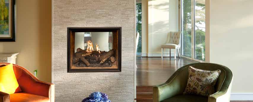 T36 S-THRU unctuate ividing Space Transition between rooms with your statement of style. The T36 See-Thru: no louvers, no heavy trim, no raised hearth required.