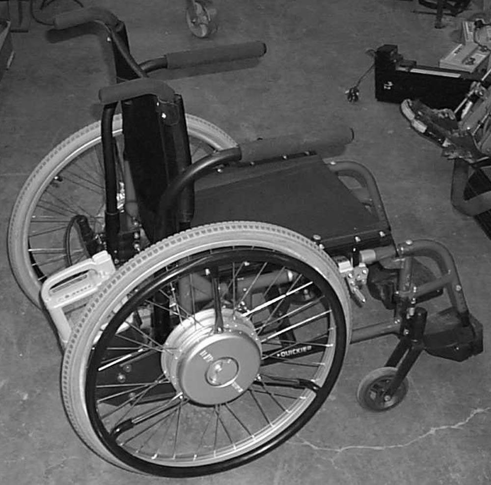 POWER-ASSISTED WHEELCHAIRS, Cooper 703 METHODS Fig 1. The PAPAW used in this study. battery.