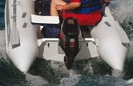 9HP outboards S330LF DeLuxe version with optional console seat and fiberglass step ends.